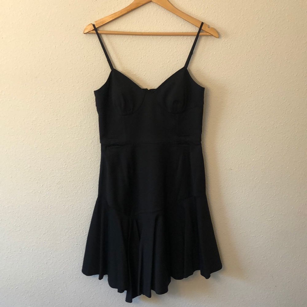 Banana Republic Spaghetti Strap Black Mini Dress